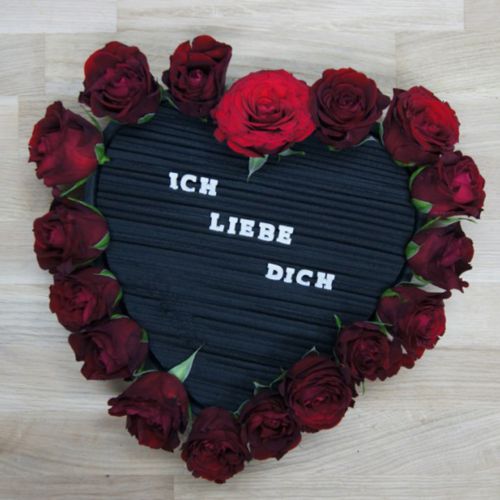 Floristik24 Floral foam heart black 28cm x 30cm x 5cm 2pcs