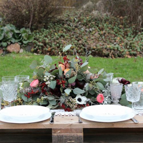 Product Floral foam table decoration black 48cm 4 pcs