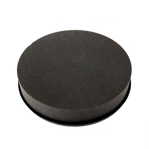 Floristik24 Plug-in compound cylinder black plug-in foam Ø22cm H5cm 2pcs