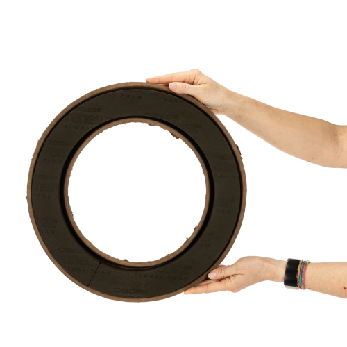 OASIS® Renewal® Floral Foam Biolit® Ring, 40 cm, Brown and Black, 2 Pieces | Floristik24.co.uk