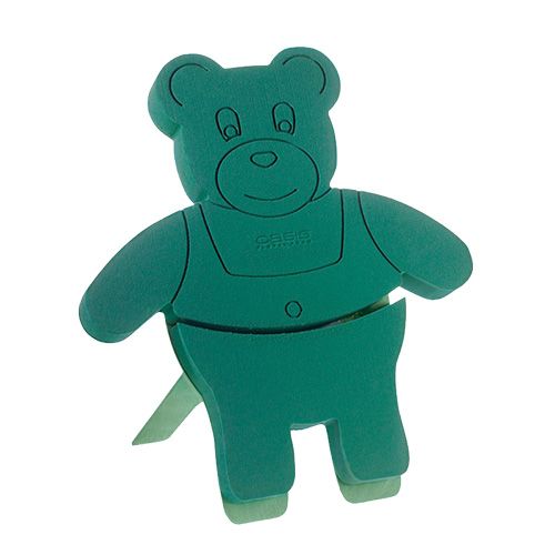 Floristik24 Floral foam figure teddy with stand 48.5cm x 42cm H5cm 1pc