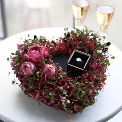 Product Floral foam heart black 17cm 2 pcs wedding decoration