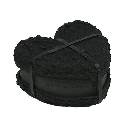 Product Floral foam heart black 17cm 2pcs wedding decoration