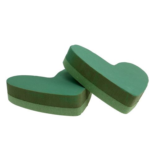 Floristik24 Floral foam heart green 24cm x 25cm 2pcs