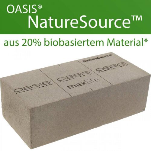 Product OASIS® BIOLIT® NatureSource brick floral foam 23cm×11cm×7cm 10 pieces