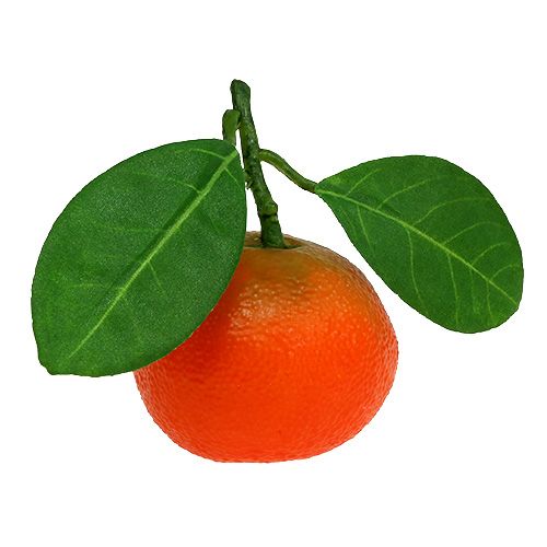 Floristik24 Orange mini with leaf 5cm 8pcs