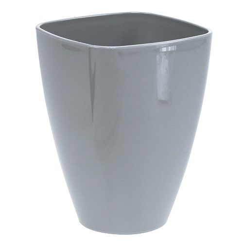 Floristik24 Orchid pot shiny Ø12.5cm gray, 1 piece