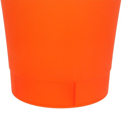 Floristik24 Orchid pot plastic orange Ø12.5cm H14cm, 1pc