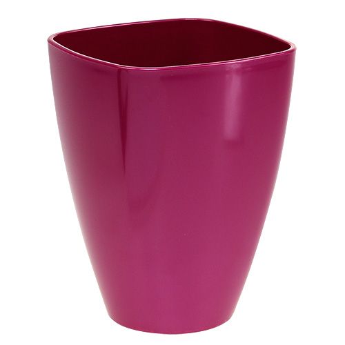 Orchid pot glossy Ø12.5cm cherry 1 pc