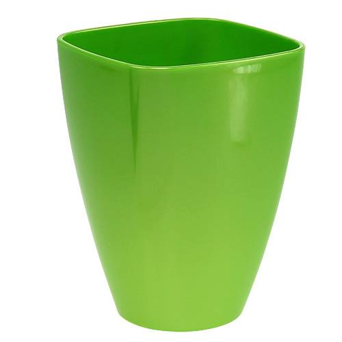 Floristik24 Orchid pot shiny Ø12.5cm lime, 1pc