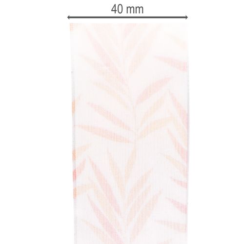 Product Organza ribbon, chiffon ribbon, jungle orange, 40mm, 15m