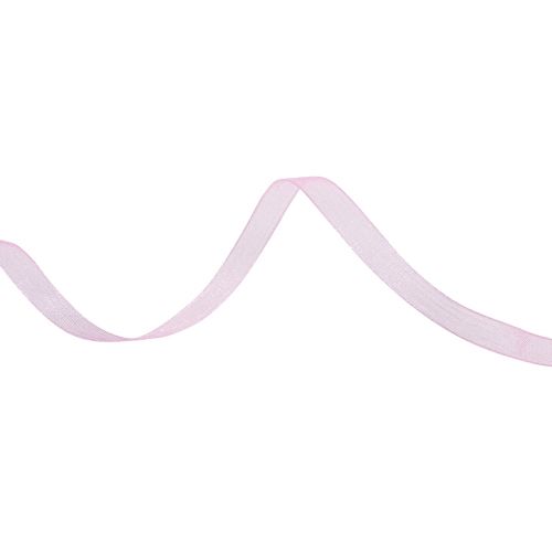 Product Organza ribbon gift ribbon pink ribbon selvedge 6mm 50m