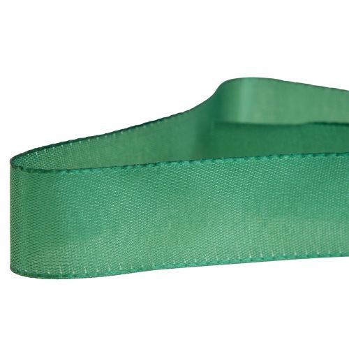 Decorative ribbon green gift ribbon selvedge dark green 25mm 3m