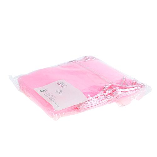 Product Organza bag pink 12x9cm 10p