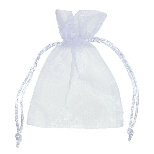 Product Organza bag white 12x9cm 10p