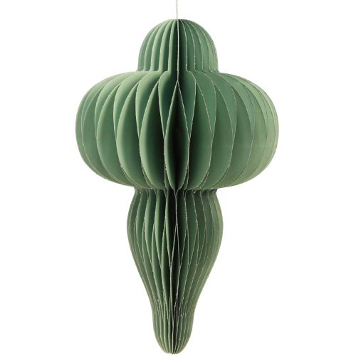 Christmas decoration made of paper ornament in mint H40cm 2 pcs