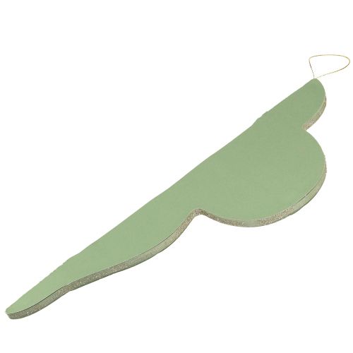 Product Christmas decoration made of paper ornament in mint H40cm 2 pcs