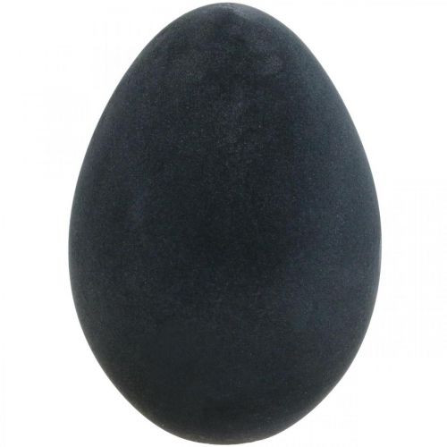 Easter egg plastic black egg Easter decoration flocked 40cm