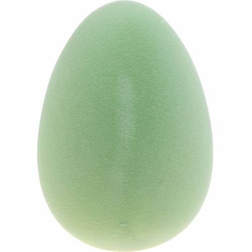 Floristik24 Egg decoration giant Easter egg flocked pastel green H40cm Easter decoration