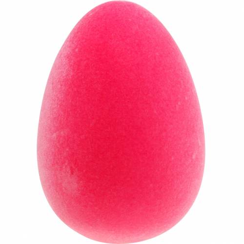 Floristik24 Easter egg pink H40cm decorative egg Flocked decoration Easter