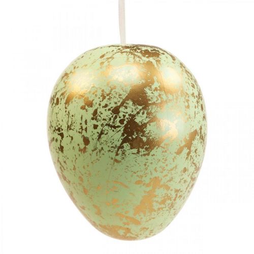 Product Easter egg to hang up decoration eggs pink, green, gold 12cm 4pcs