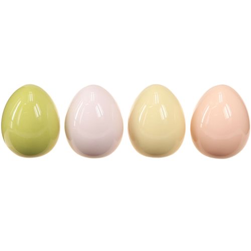 Product Easter Eggs Ceramic Eggs Decoration Pastel Shiny 5×6cm 8 Pcs