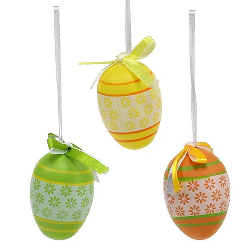 Floristik24 Easter eggs for hanging mix colorful assorted 6cm 18 pcs