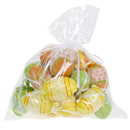 Floristik24 Easter eggs for hanging mix colorful assorted 6cm 18 pcs