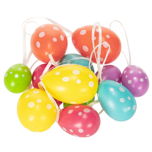 Product Easter eggs for hanging, assorted colors, 6cm, 12 pieces