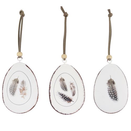 Floristik24 Easter eggs for hanging decoration eggs hanging decoration metal 5×7cm 8 pcs
