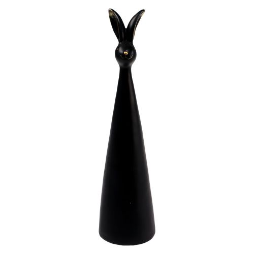 Product Easter bunny black gold Easter decoration bunny Ø10cm H42cm