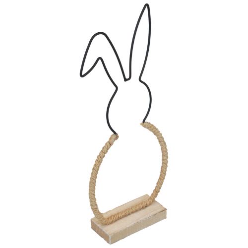 Floristik24 Easter bunny table decoration Easter wire boho decoration bunny 32cm