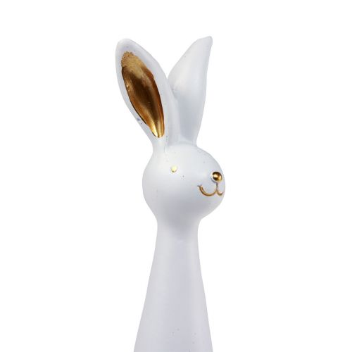 Product Easter bunny white gold Easter decoration bunny Ø7cm H27.5cm