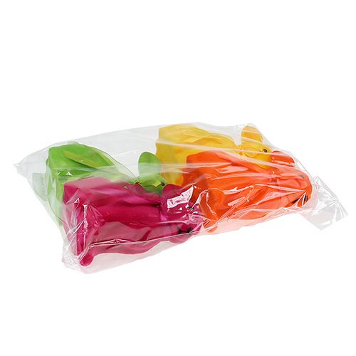 Floristik24 Easter bunny assorted 15cm flocked 4pcs