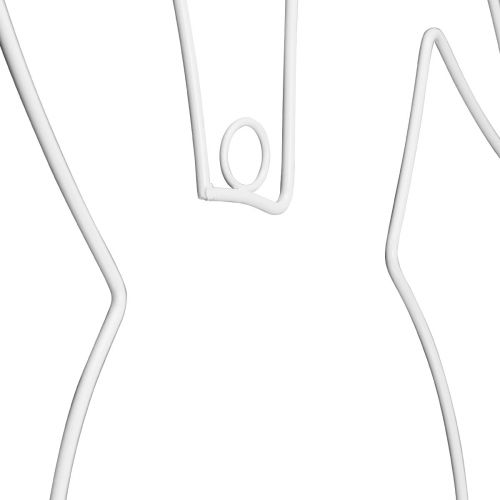 Floristik24 Easter bunny decorative ring metal white for hanging 27×41×2cm