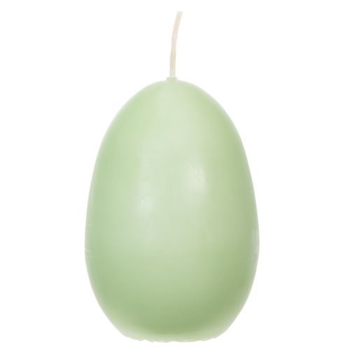 Product Easter candles, egg-shaped, green, 9cm, 20h, 6 pieces
