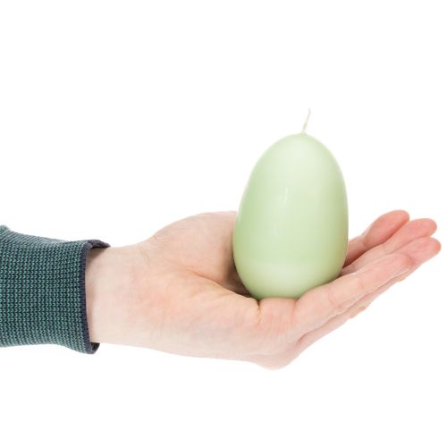 Product Easter candles, egg-shaped, green, 9cm, 20h, 6 pieces