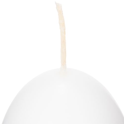 Product Easter candles, egg-shaped, special candles for Easter, white, 9cm, 6 pieces
