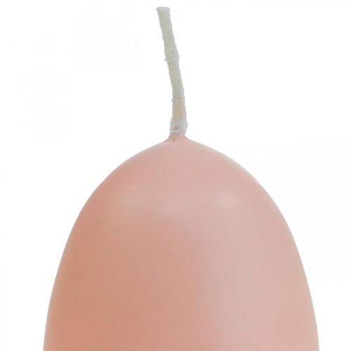 Product Easter candles egg shape, egg candles Easter Peach Ø4.5cm H6cm 6pcs