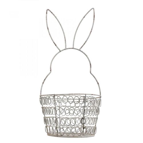 Product Easter basket wire basket Easter Bunny Shabby Ø12cm H26.5cm