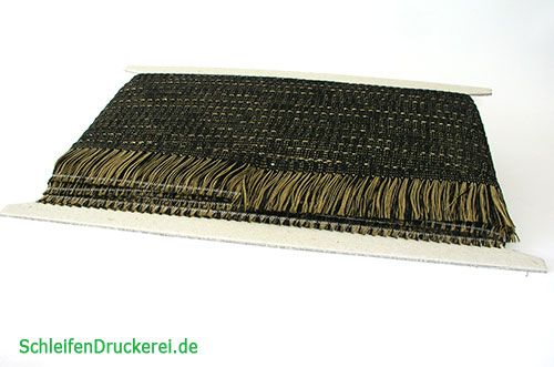 Floristik24 Fringe gold-black self-adhesive 25m