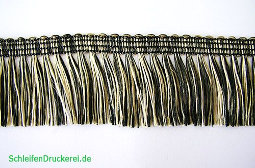 Floristik24 Fringe gold-black self-adhesive 25m