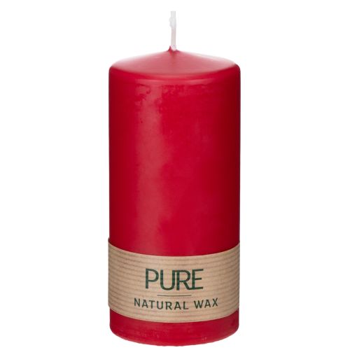 PURE pillar candle made of natural wax for a cozy atmosphere 13cm