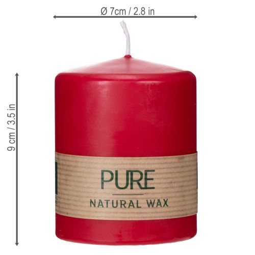 Product Order the PURE natural wax candle for a relaxed living room atmosphere (9cm).