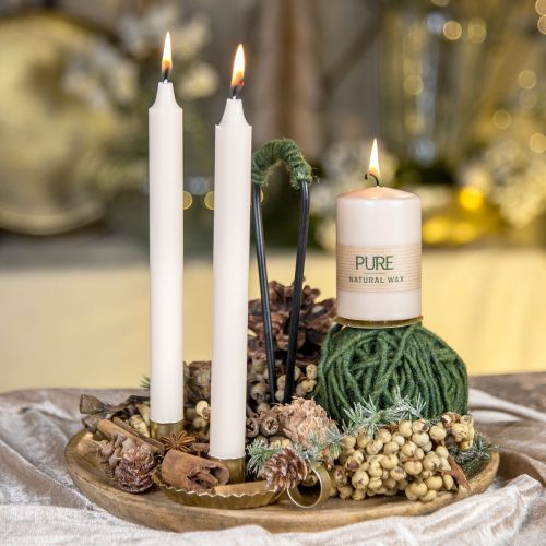 Product PURE pillar candle beige Wenzel candles 90/60mm