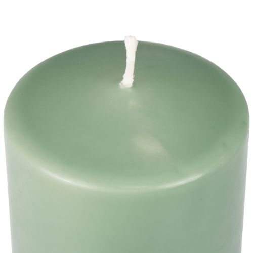 Product PURE pillar candle green emerald Wenzel candles 130/60mm