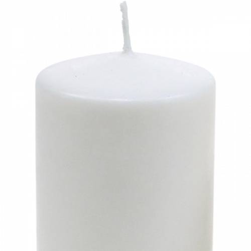 Product Pure pillar candle 130/60 natural wax candle sustainable stearin and rapeseed