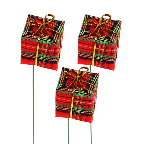 Floristik24 Parcel 2.5cm on wire Scottish 60pcs