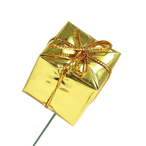 Floristik24 Parcel 2.5cm on wire gold 60pcs