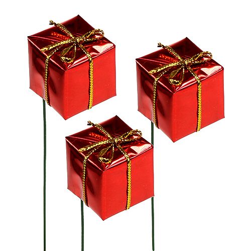 Floristik24 Package on wire 2.5cm red 60pcs